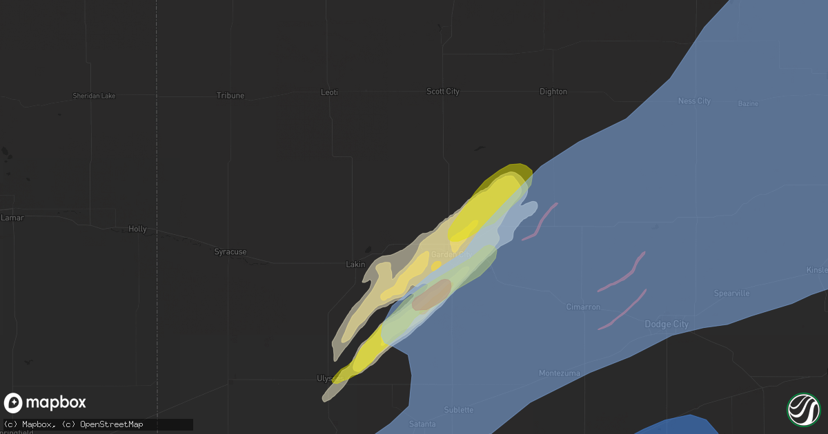 Hail Map in KS on February 26, 2023 HailTrace